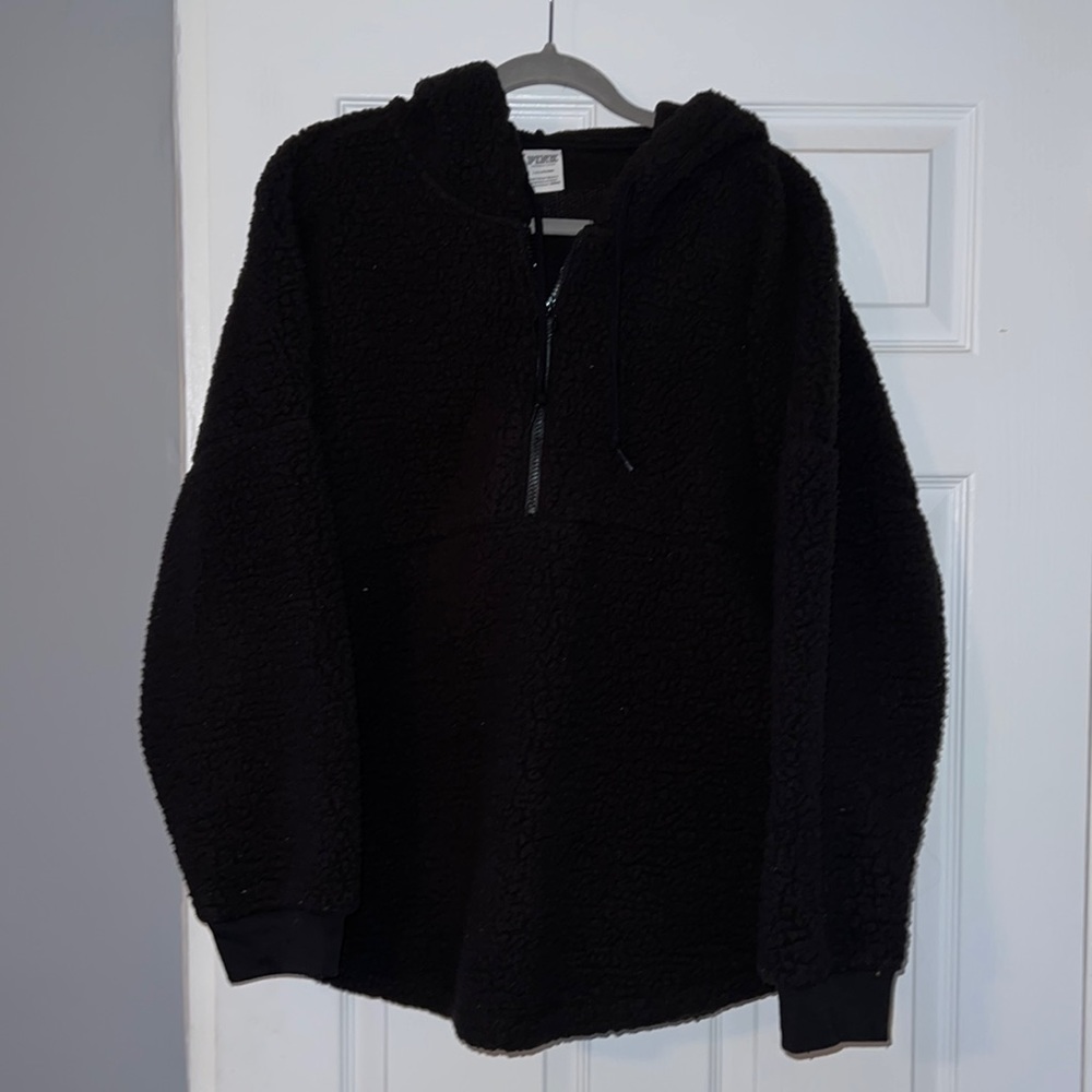 Victorias Secret PINK Sherpa Quarter Zip
